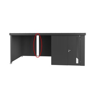 Biohort Lichtpaneel Zijdak Neo Donkergrijs Metallic 28x200cm