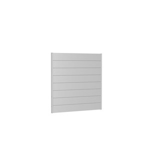 Biohort Recht Paneel Voor Tuinscherm Zonder Acrylglas Zilver Metallic 180x180cm