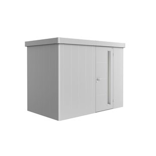 Biohort Metalen Tuinhuis Neo - Zilver Metallic - 292x180cm - Enkele Deur