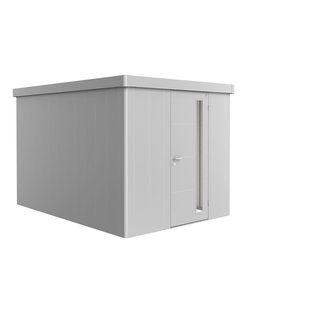 Biohort Metalen Tuinhuis Neo - Zilver Metallic - 236x348cm - Enkele Deur