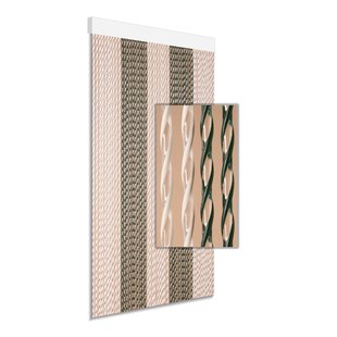 Degor Vliegengordijn Adia - 90x210cm - Groen/wit - Huisdiervriendelijk