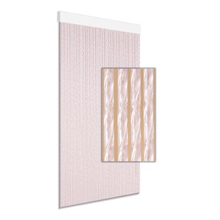 Degor Vliegengordijn Tinca - 90x210cm - Wit - Hout