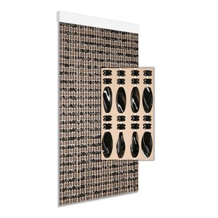 Degor Vliegengordijn Chios - 90x210cm - Zwart - Huisdiervriendelijk