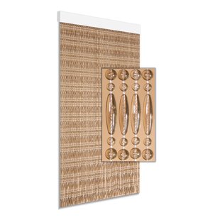 Degor Vliegengordijn - 90x210cm - Beige - Hout