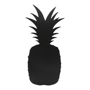 Securit Krijtbord Silhouet Ananas Zwart Met Krijtmarker En Bevestigingsstrips