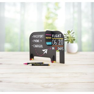 Securit Krijtbord Silhouet 3d Olifant Met Krijtmarker