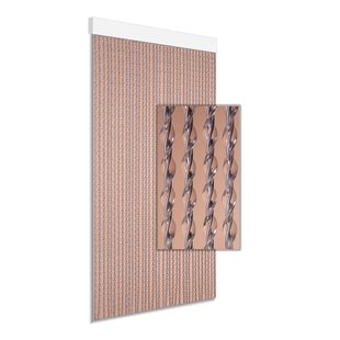 Degor Vliegengordijn - 90x210cm - Grijs - Hout