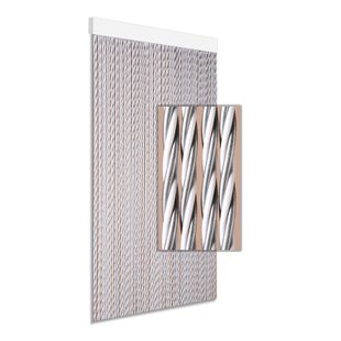 Degor Vliegengordijn Dara - 90x210cm - Grijs/wit - Huisdiervriendelijk