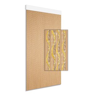 Degor Vliegengordijn Paola - 90x210cm - Geel - Kunststof