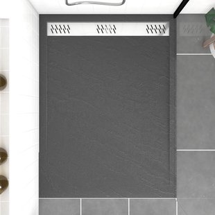 Aurlane - Douchebak - Pedra 120 X 90 Cm - Acryl - Antraciet