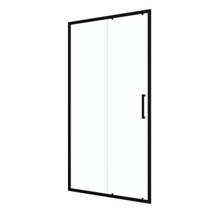 Aurlane - Douche Schuifdeur Factory 100 X 200cm - Zwart Profiel - 6 Mm Helder Glas