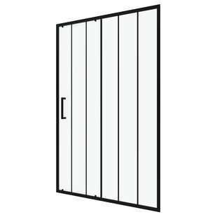 Aurlane - Douche Schuifdeur Factory 120 X 200cm - Zwart Profiel - 6 Mm Helder Glas