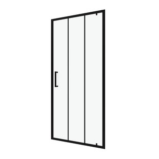 Aurlane - Douchedeur Factory 80 X 200cm - Zwart Profiel - 6 Mm Helder Glas