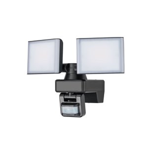 Sencys Straler Zwart 2x15w Met Sensor