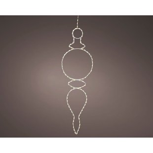 Decorismicro Led Lijst Drip Steady Lichtsnoer - 135 Led's - Warm Wit - 58cm - Binnen & Buiten