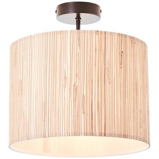 Brilliant Plafondlamp Wimea Zeegras Zwart ⌀30cm E27