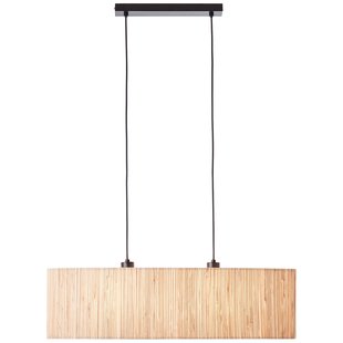 Brilliant Hanglamp Wimea Zeegras Zwart 2xe27 52w