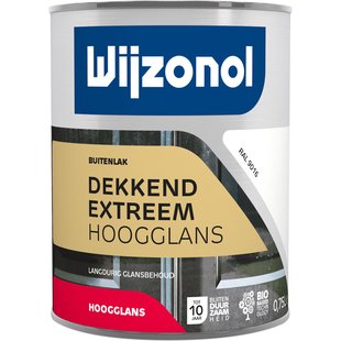 Wijzonol Dekkend Extreem Hoogglanslak Ral 9016