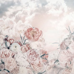 Fotobehang Blossom Clouds - Roze - 2,50m X 250cm