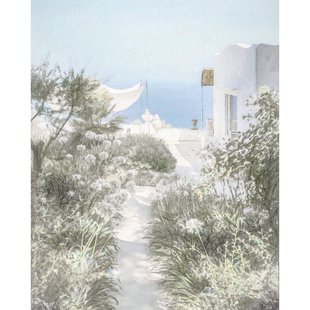 Fotobehang Côte D'azur - Wit - 2,50m X 200cm