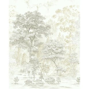 Fotobehang Noble Trees - Groen - 2,50m X 200cm