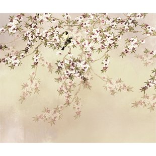 Fotobehang Love Birds - Geel - 2,50m X 300cm