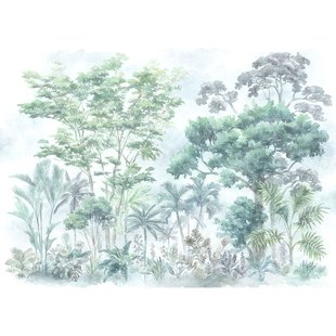 Fotobehang Silva - Groen - 2,50m X 35cm