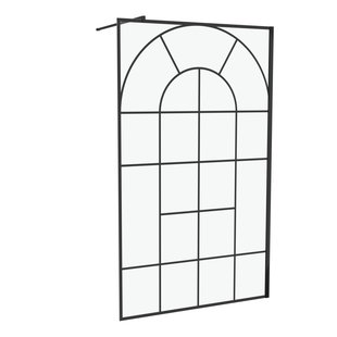 Aurlane - Inloopdouche Garden 120 X 195cm - Zwart Profiel - 5 Mm Helder Glas