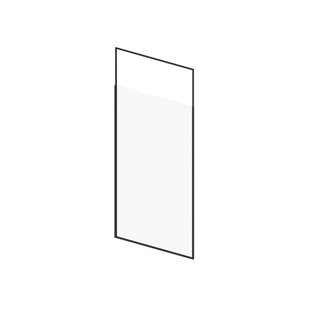 Aurlane - Inloopdouche Expendable 120 X 203-173cm - Zwart Profiel - 6 Mm Helder Glas