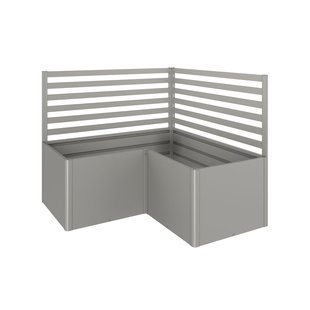 Biohort Plantenklimrek Voor L-vorm Gr. L200/l2x1 Kwartsgrijs-metallic 2 Stuks