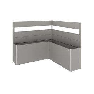 Schutting Voor Kweekbed Belvedere Voor L-vorm Met Acrylglas Gr. L200 Kwartsgrijs-metallic 2 Stuks