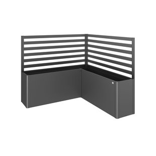 Biohort Plantenklimrek Voor L-vorm Gr. L200/l2x1 Donkergrijs Metallic 2 Stuks