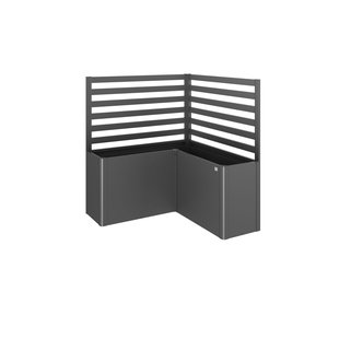 Biohort Plantenklimrek Voor L-vorm Gr. L150 Donkergrijs Metallic 2stuks