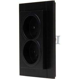 Kopp Inbouwstopcontact Athenis Ongeaard 1-polig Zwart Ip20