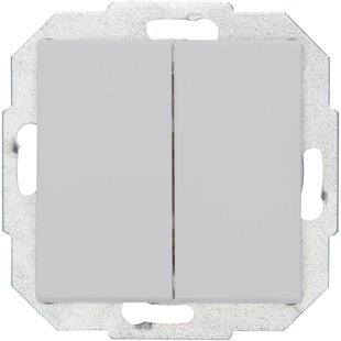 Kopp Dubbele Wisselschakelaar Athenis Mat-grijs
