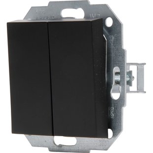 Kopp Dubbele Wisselschakelaar Athenis Mat-zwart