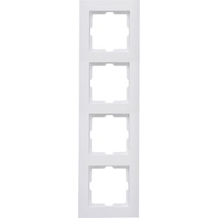 Kopp Viervoudig Afdekplaat Athenis Horizontaal/verticaal Mat Wit