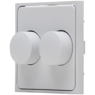 Kopp Duo-dimmerplaat Athenis Mat-grijs