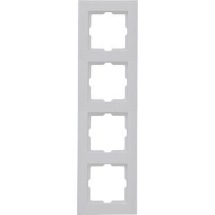 Kopp Viervoudig Afdekplaat Athenis Horizontaal/verticaal Mat Grijs