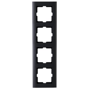 Kopp Afdekraam Athenis 4-voudig Mat-zwart