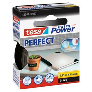 Tesa Duct Tape Extra Power Perfect - Zwart - 2,75m X 19mm