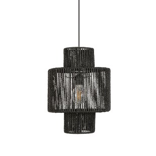 Corep Hanglamp Cancun Zwart Papier ⌀30cm E27