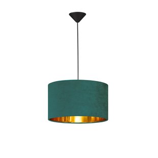 Fischer & Honsel Hanglamp Groen Fluweel E27 40w