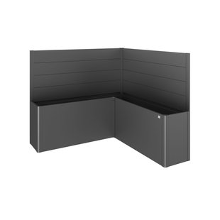 Biohort Schutting Voor Plantenbak Belvedere L-vorm Gr. L200 Donkergrijs Metallic 2st