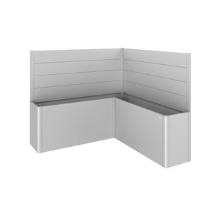 Biohort Schutting Voor Plantenbak Belvedere L-vorm Gr. L200 Zilver Metallic 2st