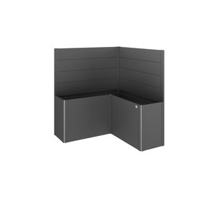 Biohort Schutting Voor Plantenbak Belvedere L-vorm Gr. L150 Donkergrijs Metallic 2st