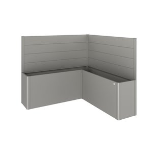 Biohort Schutting Voor Plantenbak Belvedere L-vorm Gr. L200 Kwartsgrijs Metallic 2st