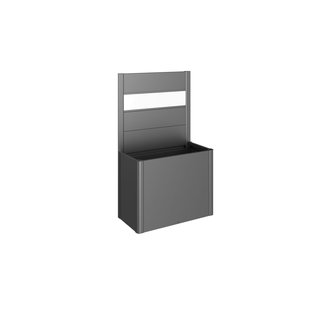 Biohort Schutting Voor Plantenbak Belvedere Met Acrylglas Gr. 100 Donkergrijs Metallic 1st