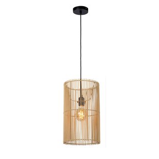 Lucide Hanglamp Jantine Licht Hout Ø26cm E27