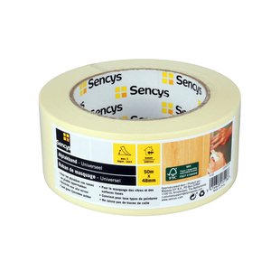 Sencys Afplaktape Universeel 50mx48mm
